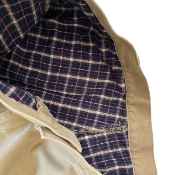 L.L. Bean Khaki Natural Fit Lined Pants - Size 38x30 - Picture 6 of 6